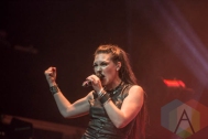 Amaranthe performing at The Rickshaw in Vancouver, BC on May 26, 2015. (Photo: Amy Ray/Aesthetic Magazine Toronto)