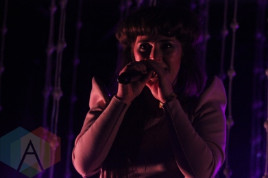 Purity Ring performing at Field Trip 2015 in Toronto, ON on June 6, 2015. (Photo: Curtis Sindrey/Aesthetic Magazine)