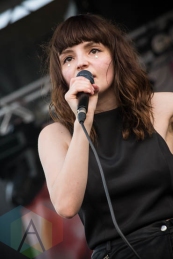 Chvrches performing at the Pitchfork Music Festival on July 17, 2015. (Photo: Katie Kuropas/Aesthetic Magazine)