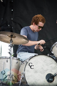 Parquet Courts performing at the Pitchfork Music Festival on July 18, 2015. (Photo: Katie Kuropas/Aesthetic Magazine)