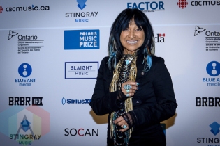 Buffy Sainte-Marie at the 2015 Polaris Music Prize gala in Toronto, ON on Sept 21, 2015. (Photo: Angelo Marchini/Aesthetic Magazine)
