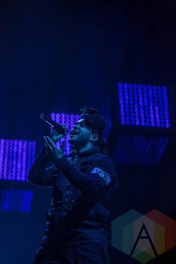 The Weeknd performing at Rogers Arena in Vancouver on December 2, 2015. (Photo: Amy Ray/Aesthetic Magazine)