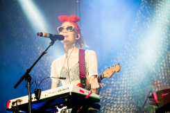 Grimes performing at the 2016 Laneway Festival in Sydney, Australia on February 7, 2016. (Photo: Gwendolyn Lee/Aesthetic Magazine)