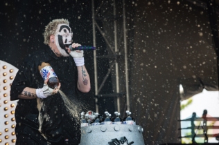 Insane Clown Posse performing at Amnesia Rockfest 2016 in Montebello, Quebec on June 24, 2016. (Photo: Scott Penner/Aesthetic Magazine)