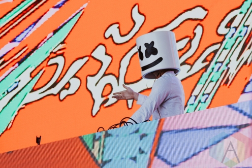 Marshmello performing at FVDED in the Park at Holland Park in Surrey, BC on July 2, 2016. (Photo: Timothy Nguyen/Aesthetic Magazine)