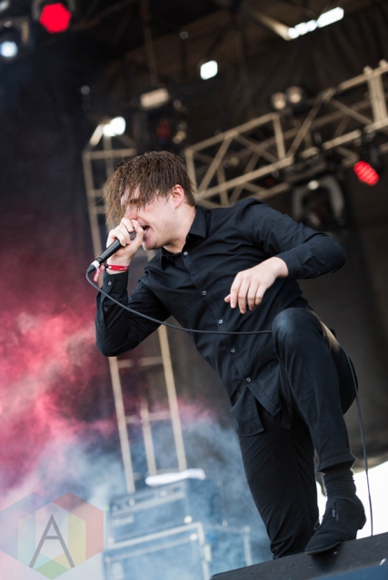 Deafheaven performing at Chicago Open Air on July 16, 2016. (Photo: Katie Kuropas/Aesthetic Magazine)