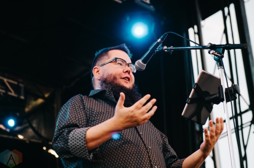 Shane Koyczan and the Short Story Long performing at the Rifflandia Music Festival in Victoria, British Columbia on September 18, 2016. (Photo: Timothy Nguyen/Aesthetic Magazine)