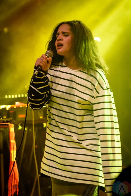 Lido Pimienta performs at the Mod Club in Toronto on January 20, 2017. (Photo: Angelo Marchini/Aesthetic Magazine)
