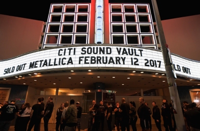 Metallica performs onstage as part of Citi Sound Vault at the Hollywood Palladium in Los Angeles on February 12, 2017. (Photo: Charley Gallay/Getty)