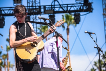 Ezra Furman performs at the Coachella Music Festival in Indio, California on April 16, 2017. (Photo: Charles Reagan)