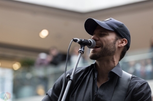 Chad Brownlee performs at JUNO Fan Fare at the Rideau Centre in Ottawa on April 1, 2017. (Photo: Brendan Albert/Aesthetic Magazine)