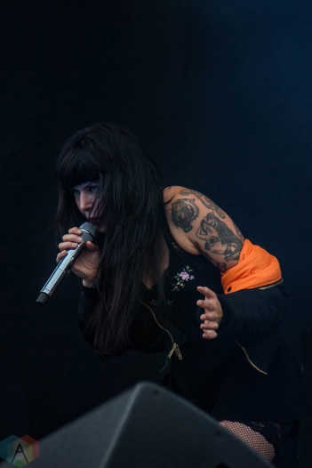 Sleigh Bells performs at the Port Lands in Toronto on June 23, 2017 during NXNE. (Photo: Sarah McNeil/Aesthetic Magazine)