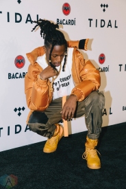 NEW YORK, NY - OCTOBER 17: Joey Badass attends the TIDAL X: Brooklyn red carpet at Barclays Center in Brooklyn, New York on October 17, 2017. (Photo: Stephan Ordonez/Aesthetic Magazine)