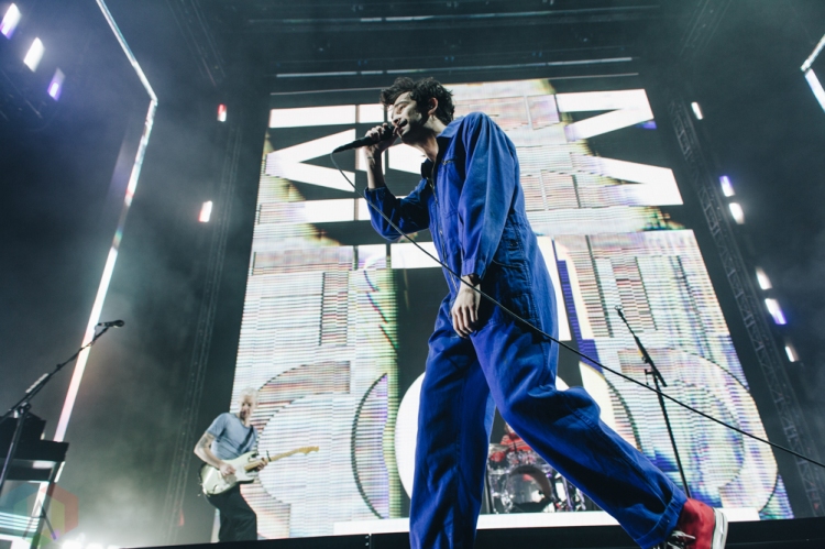 MANCHESTER, UK - JANUARY 24: The 1975 performs at Manchester Arena in Manchester, UK on January 24, 2019. (Photo: Priti Shikotra/Aesthetic Magazine)