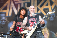CHICAGO, IL - SEPT. 14 - Anthrax performs at Riot Fest in Chicago on September 14, 2019. (Photo: Katie Kuropas/Aesthetic Magazine)