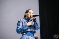 TORONTO, ON - Sept. 23: Rosalia performs at Budweiser Stage in Toronto, Ontario on September 23, 2022. (Photo: Stephan Ordonez for Aesthetic Magazine)