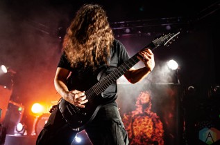 LOS ANGELES, CA.- Oct. 09: Meshuggah performs at the Hollywood Palladium in Los Angeles, California on October 09, 2022. (Photo: Kelli Binnings for Aesthetic Magazine)