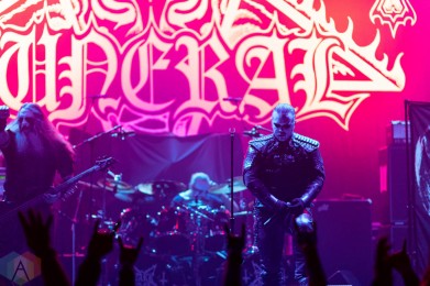 LOS ANGELES, CA. - Nov. 22: Dark Funeral performs at the Wiltern in Los Angeles, California on November 22, 2022. (Photo: James Alvarez for Aesthetic Magazine)