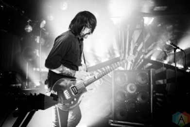 TORONTO, ON - Apr. 26: Death From Above 1979 performs at the Horseshoe Tavern in Toronto, Ontario on April 26, 2023. (Photo: Brendan Albert for Aesthetic Magazine)